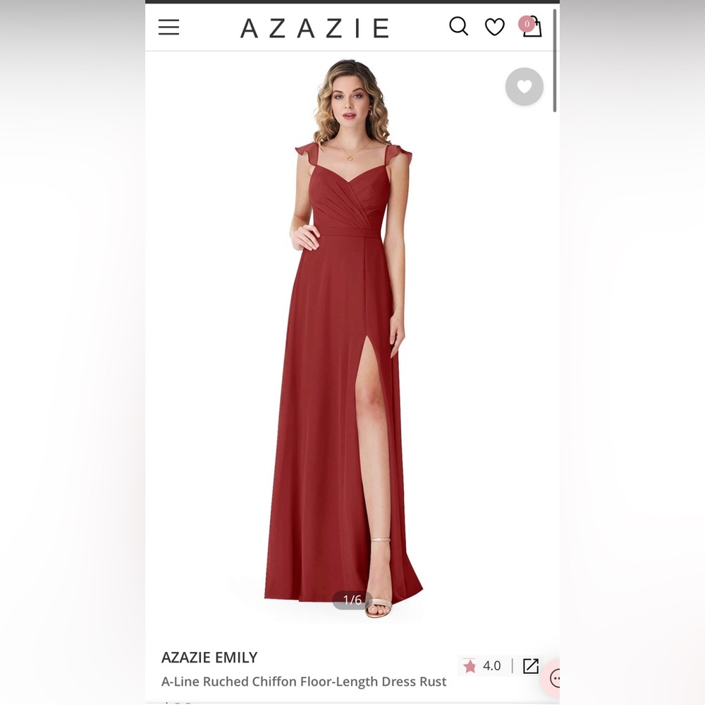 Azazie Emily bridesmaid dress.